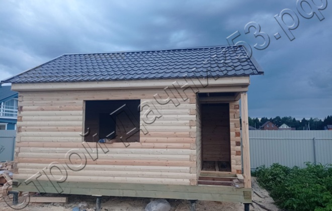 3 Брусовая баня Б-50, 6х5м, 30М²,  Калужская область, Жуковский район, деревня Корсаково (5)